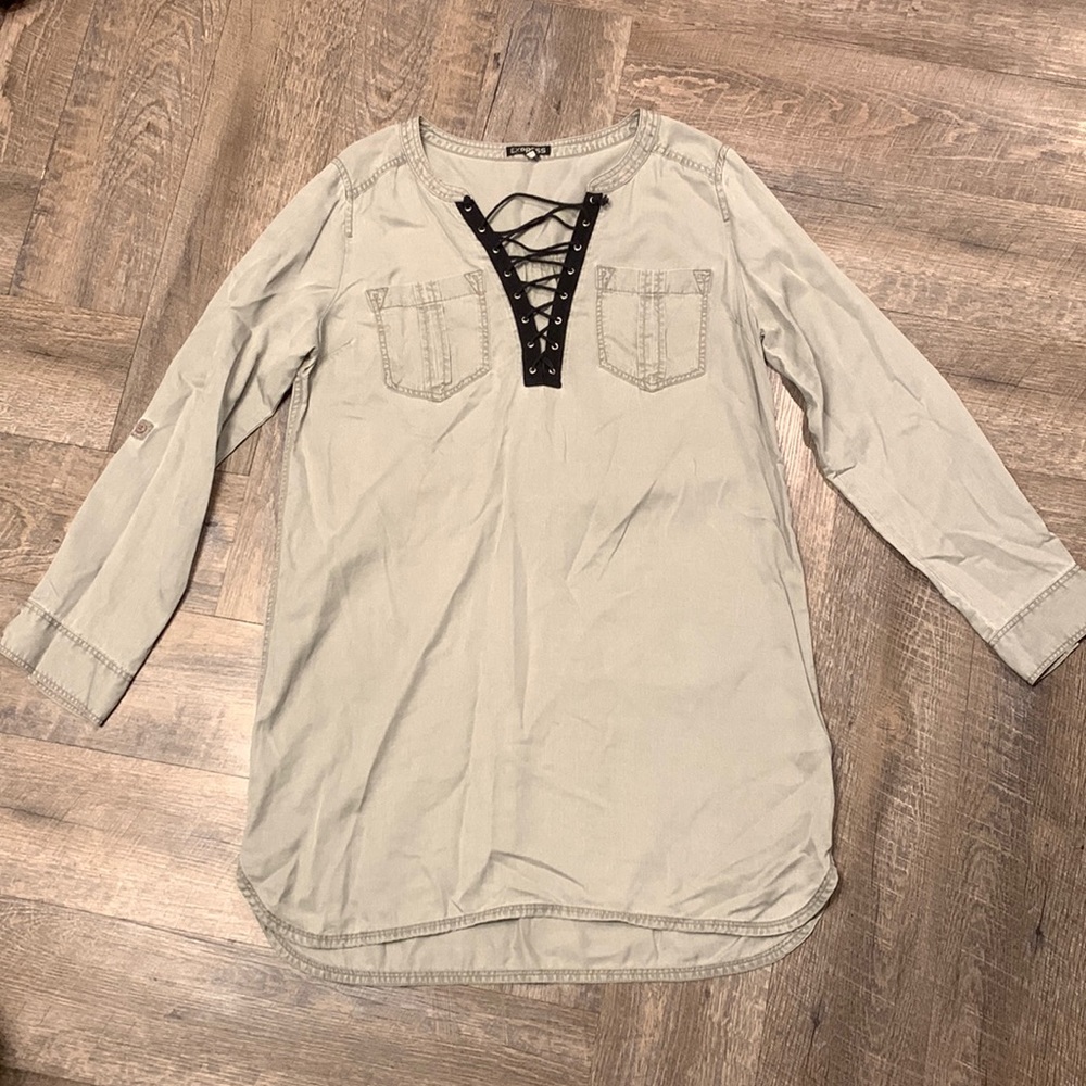Tied teeshirt dress
